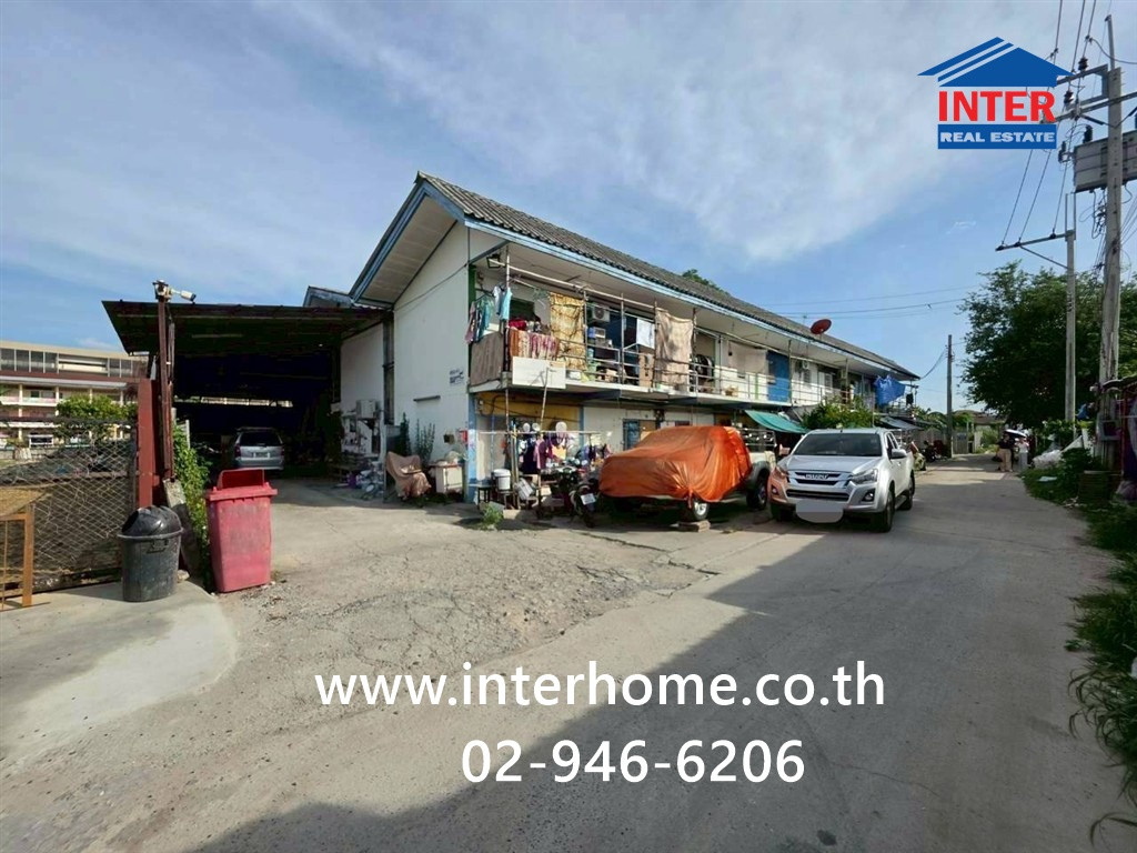 Warehouse + room for rent, 2 floors, 600 sq m. Warehouse + room for rent, Soi Sukha Prachasan 2, Soi 40, Chaengwattana Road, Tiwanon Road, near Phasuk Manee Chak Mittraphap School 116, near Wat Ku, Soi Sukha Prachasan 2, Pak Kret, Nonthaburi.