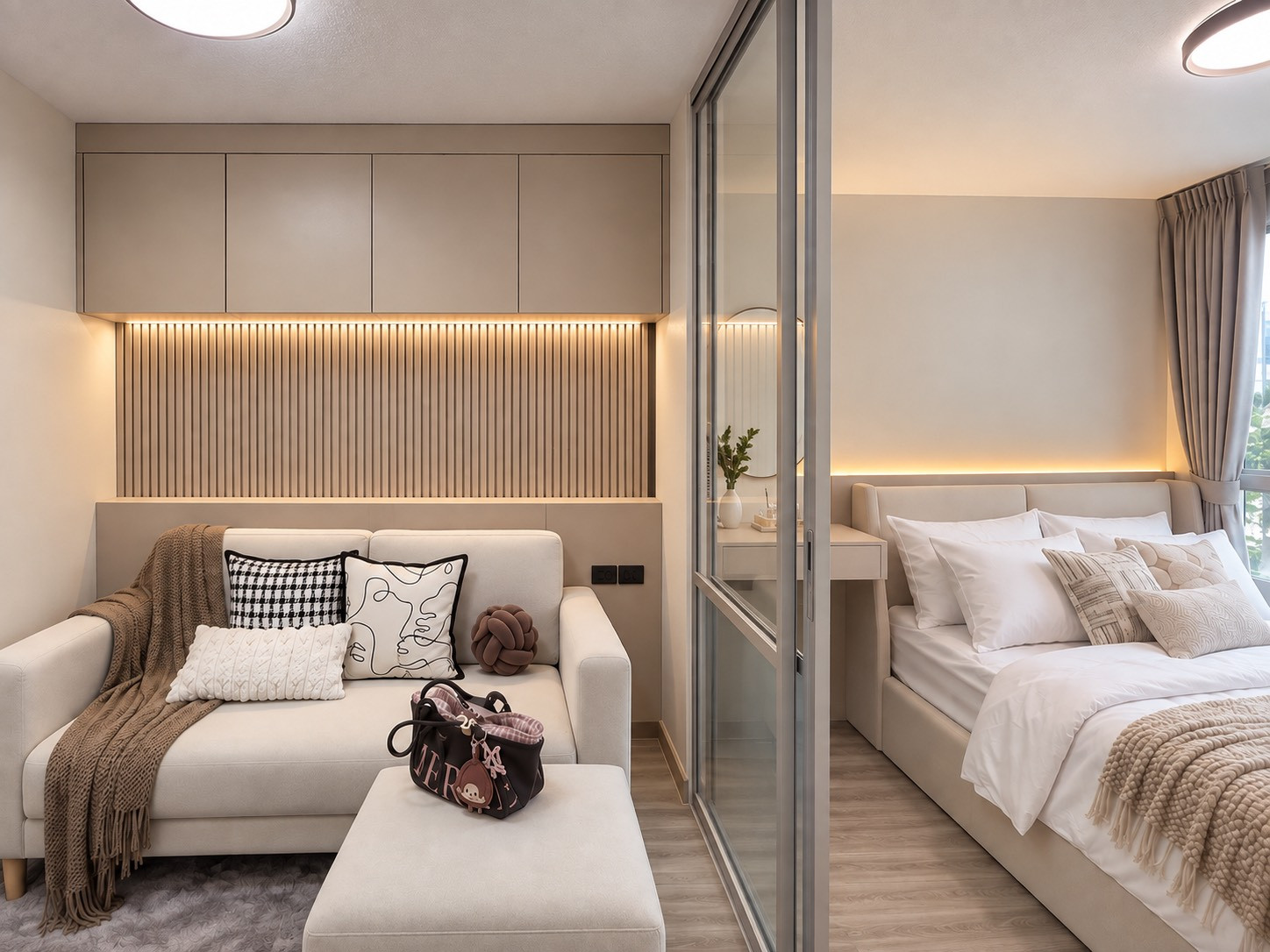 K-7006 BEST DEAL🔥🔥 Newly decorated room Built-in furniture, ready to move in!! Lumpini Lat Krabang 2 near Suvarnabhumi Airport