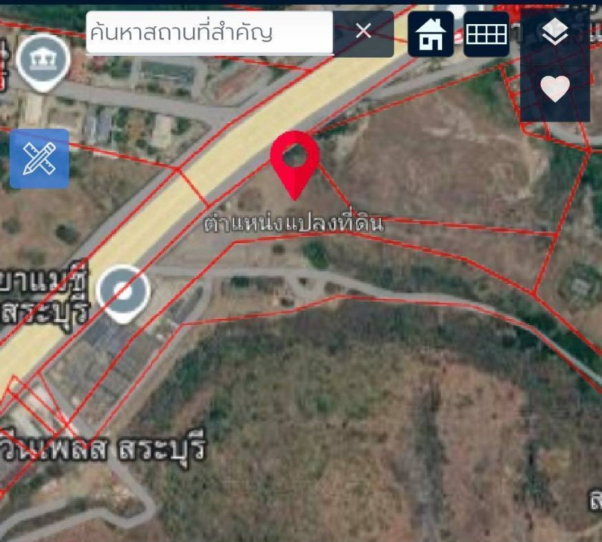Whole plot for sale, land next to Mittraphap Road, 41 rai 2 ngan 16 sq m, Mueang Saraburi District (inbound side), width 380 meters, high potential location for investment. – รูปที่ 3
