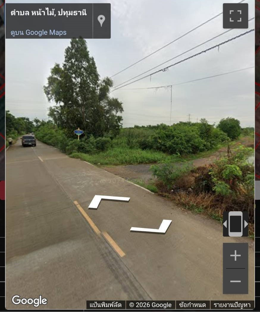 Urgent sale! Lat Lum Kaeo land, 1 rai 50 sq m, along Khlong To Sen Road, good location, wide frontage, corner plot, south facing, receives wind all year round. – รูปที่ 4