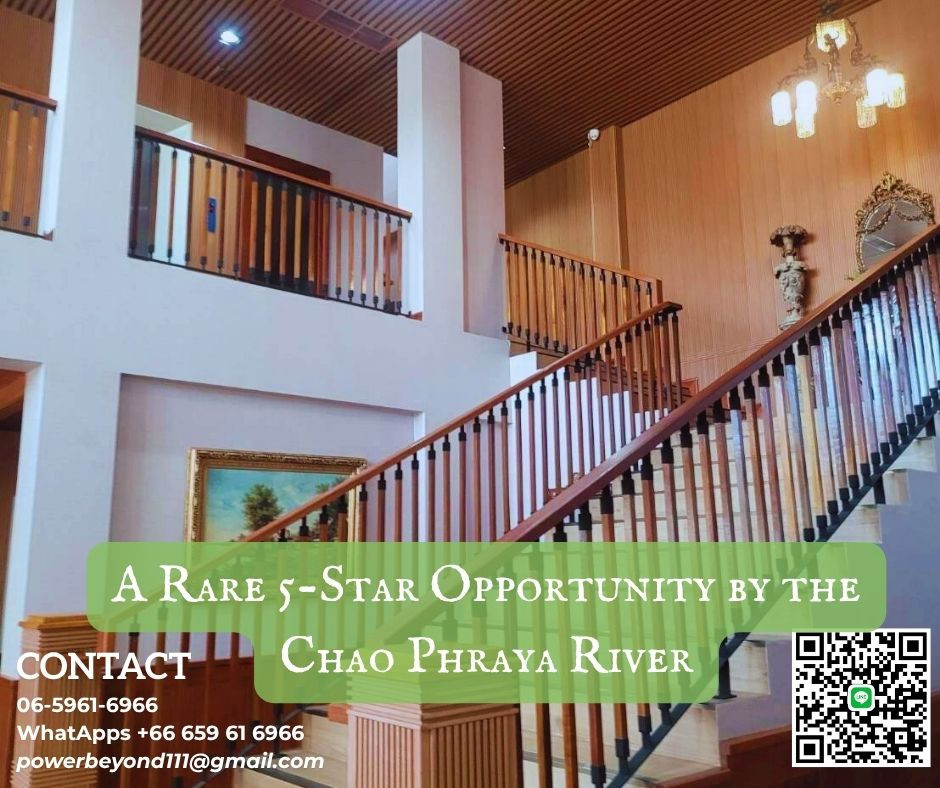 Boutique Hotel for sale along the Chao Phraya River, new building, 14 rooms, panoramic view, near Wat Arun, Saphan Phut, ready to open for business | 160 million baht