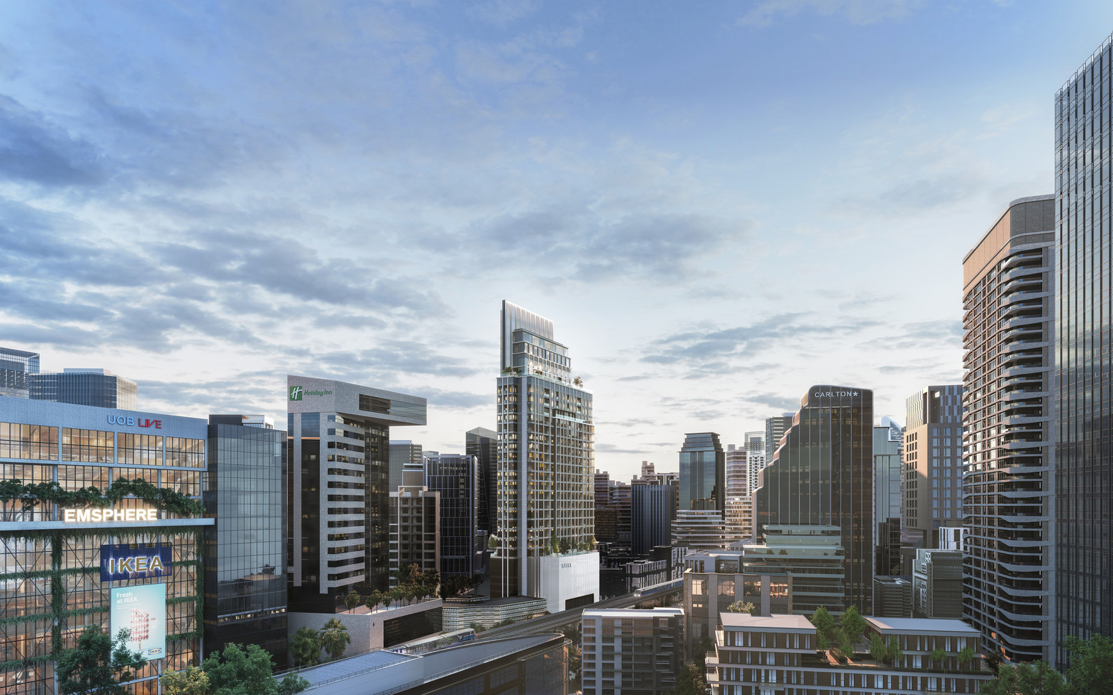 Penthouse 439 sq m, in the heart of Sukhumvit, price 207 million, Private Lift in the heart of EmDistrict.