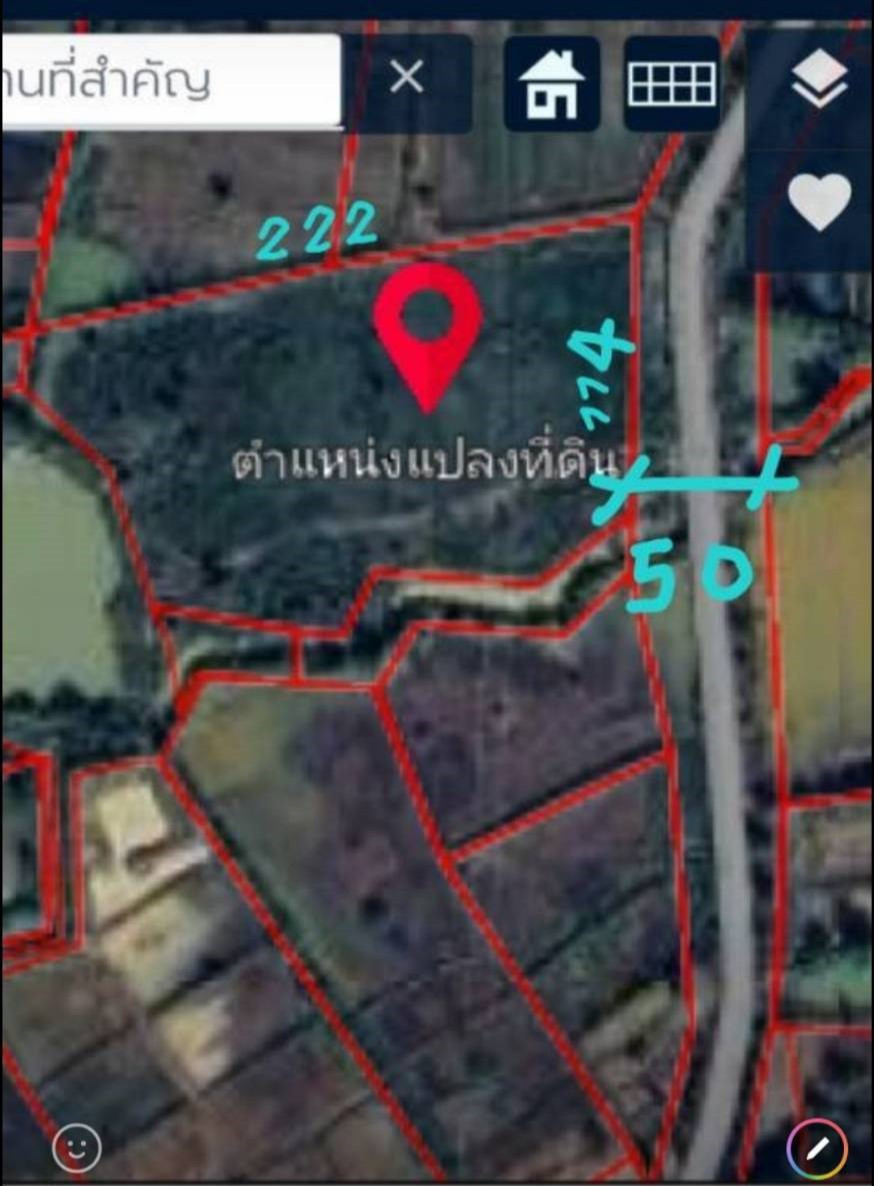 Urgent sale! Plot of land 15 rai 3 ngan 40 sq m, Charoen Sin District, Sakon Nakhon Province, cheapest price only 375 baht/sq m, next to a paved road and public canal, suitable for agriculture. – รูปที่ 2