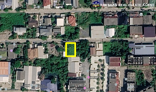 Land for sale, 79 sq m., Ramintra 34, Yuyen Road, beautiful plot shape, width 16, depth 20, suitable for building a house, small business, warehouse. Land for sale, 79 sq m., Ramintra 34, Yuyen Road, beautiful plot shape, width 16, depth 20, suitable for building a house, small business, warehouse.