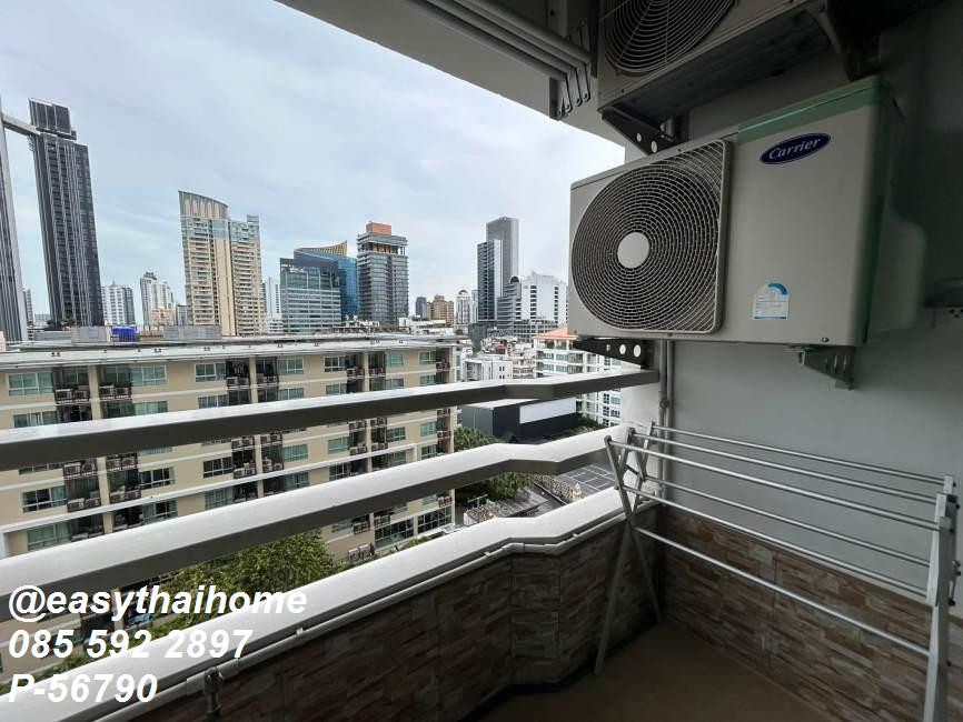 P-56790 For Rent Thonglor Tower | 2 Bedrooms 1 Bathroom | City View | 10th Floor, Building A | 49 sq.m. | Fully Furnished | 22,000 THB/month | Including Common Area Fee + 1 Parking Space 📞 Line ID: @easythaihome | 085-592-2897 – รูปที่ 3