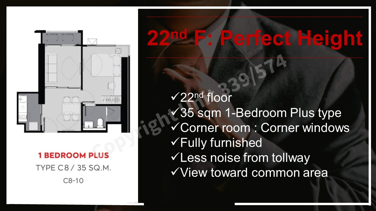 [] Life Asoke Hype unit 339/574 for  1 BD 1 BH 35 sqm on fl.22 fully furnished – รูปที่ 3