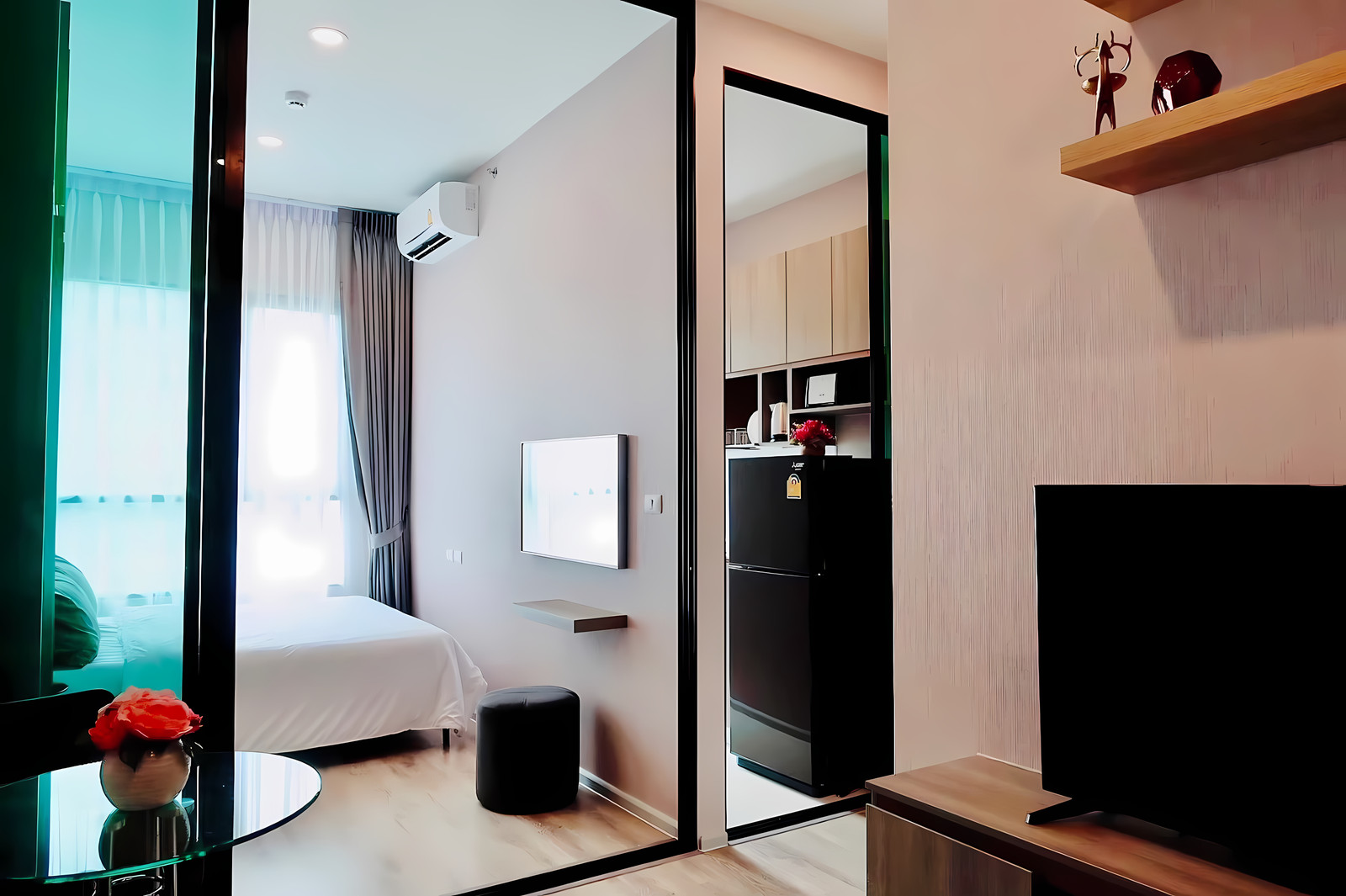 ให้เช่าด่วน KnightsBridge Collage Ramkhamhaeng (ไนท์บริดจ์ คอลลาจ รามคำแหง) ราคา 13,000 บาท ขนาด 27 ตร.ม. ชั้น 14 วิวเมือง – รูปที่ 3