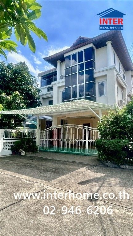 3-story detached house, 62.6 sq m, Eksin Village 2. Soi Nakniwat 48 Soi Lat Phrao 71, Lat Phrao Road, Pradit Manutham Road, Lat Phrao District, Bangkok