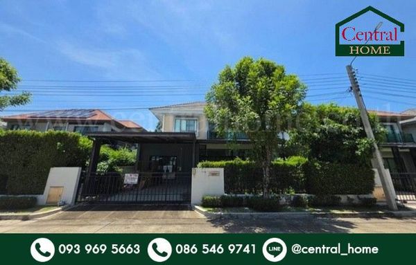 Single house, Venue Rama 5-2, large house, complete additions, good Feng Shui, good location, very cheap price.