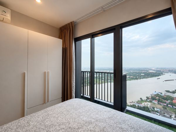🏙️ Condo for Rent: The Politan Aqua 🌊 54th floor, stunning Chao Phraya River and Koh Kret view.💛🧡💚 Line ID: @mynewhome 💛🧡💚