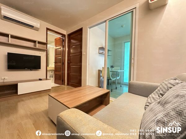 Condo for Rent 𝐄𝐦𝐞𝐫𝐚𝐥𝐝 𝐑𝐞𝐬𝐢𝐝𝐞𝐧𝐜𝐞 𝐑𝐚𝐭𝐜𝐡𝐚𝐝𝐚 near MRT Huai Khwang, Ready to Move In | Fully Furnished