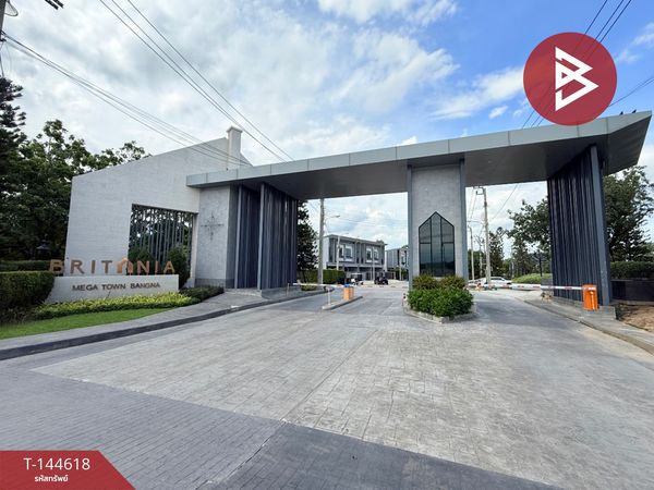 Urgent sale, 2-story townhome, Britannia Megatown Bangna Project, Buanakarin Road, Samut Prakan.