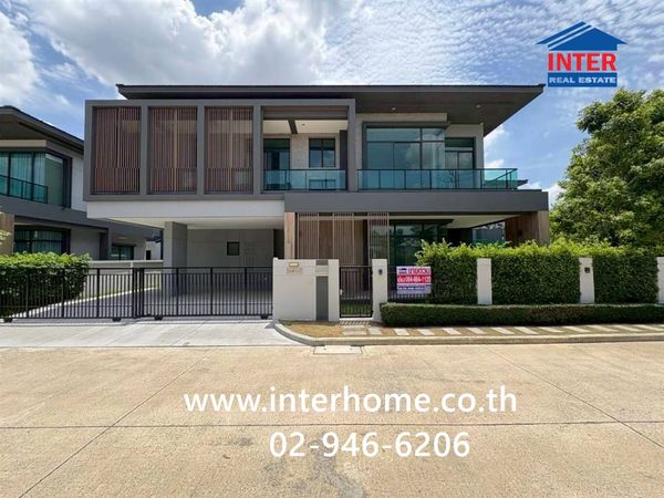 บ้านเดี่ยว 2 ชั้น 86.7 ตร.ว. หมู่บ้านบางกอก บูเลอวาร์ด บางนา-ศรีนครินทร์ ใกล้ห้างเมกาบางนา ถนนหนามแดง ถนนบัวนครินทร์ บางพลี สมุทรปราการ