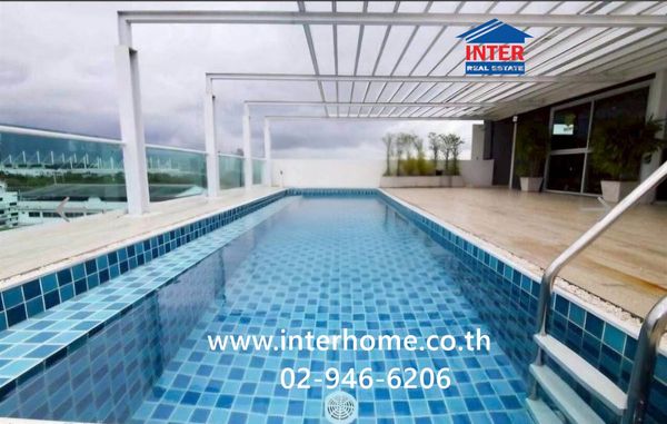Condominium 22.83 sq m. Opportunity 105 Condominium near Lasalle Intersection, Soi Lasalle 19, Sukhumvit Road 105, Bangna District, Bangkok.
