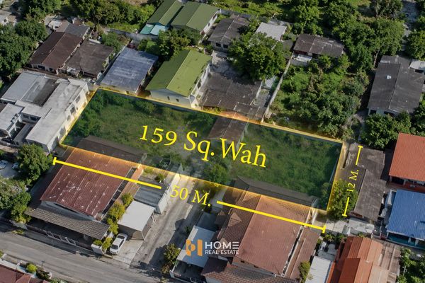 Beautiful plot of land, prime location zone, selling for the appraised price! 🔥 Land plot of 159 square wah, Soi Punnavithi 52 / 159 Square Wa (FOR SALE) GNG195