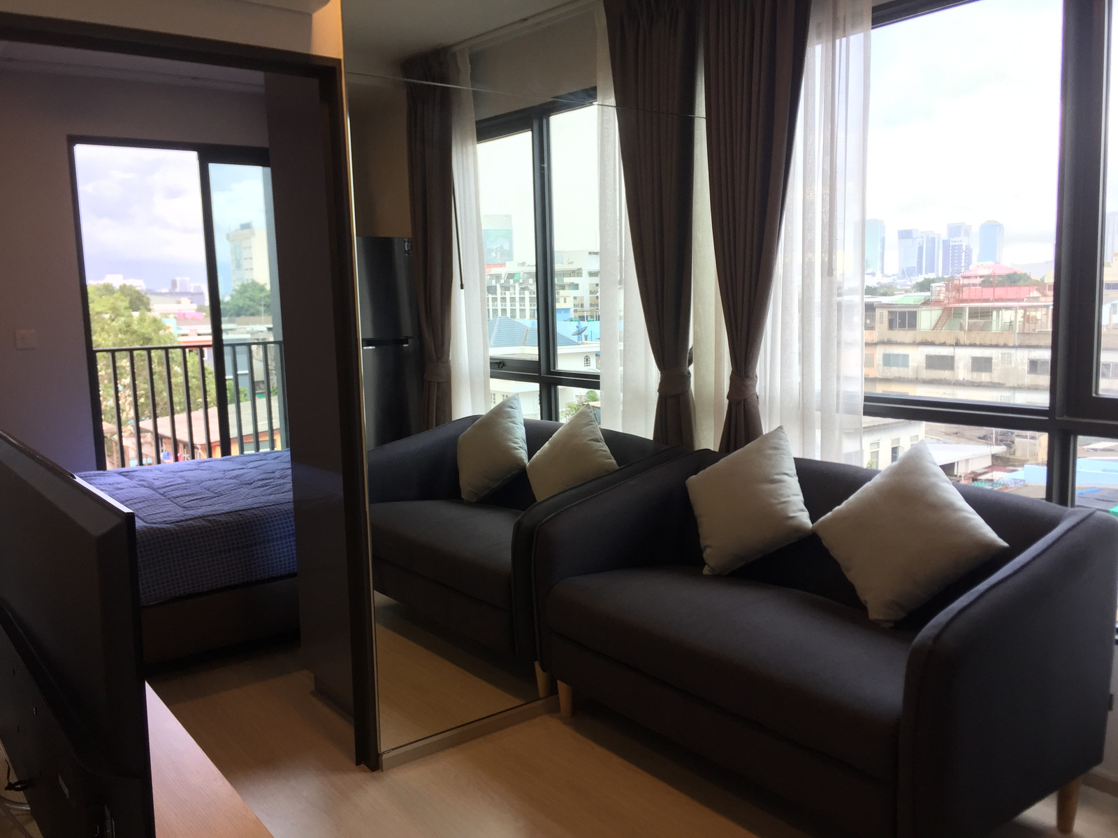 Condo for rent The Tree Din Daeng-Ratchaprarop ( announced himself) 22.5 sq m., 7th floor, corner room (The Tree Dindaeng – Ratchaprarop)