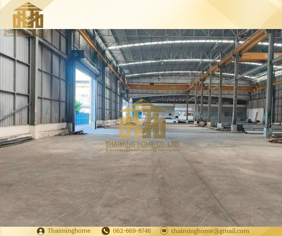 โกดังให้เช่า 846 ตรม. มีเครน 2 ตัว บางพลี เทพารักษ์ สมุทรปราการ(TW8-23626) – รูปที่ 2