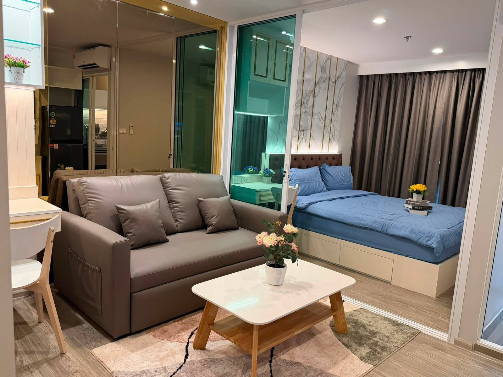 K-7166 🔥🔥 ห้องสวย รีโนเวทใหม่ ตกแต่งสวยหรู พร้อมอยู่ ชั้นสูง  ให้เช่า !!  คอนโด Regent บางนา วิวบางกระเจ้า