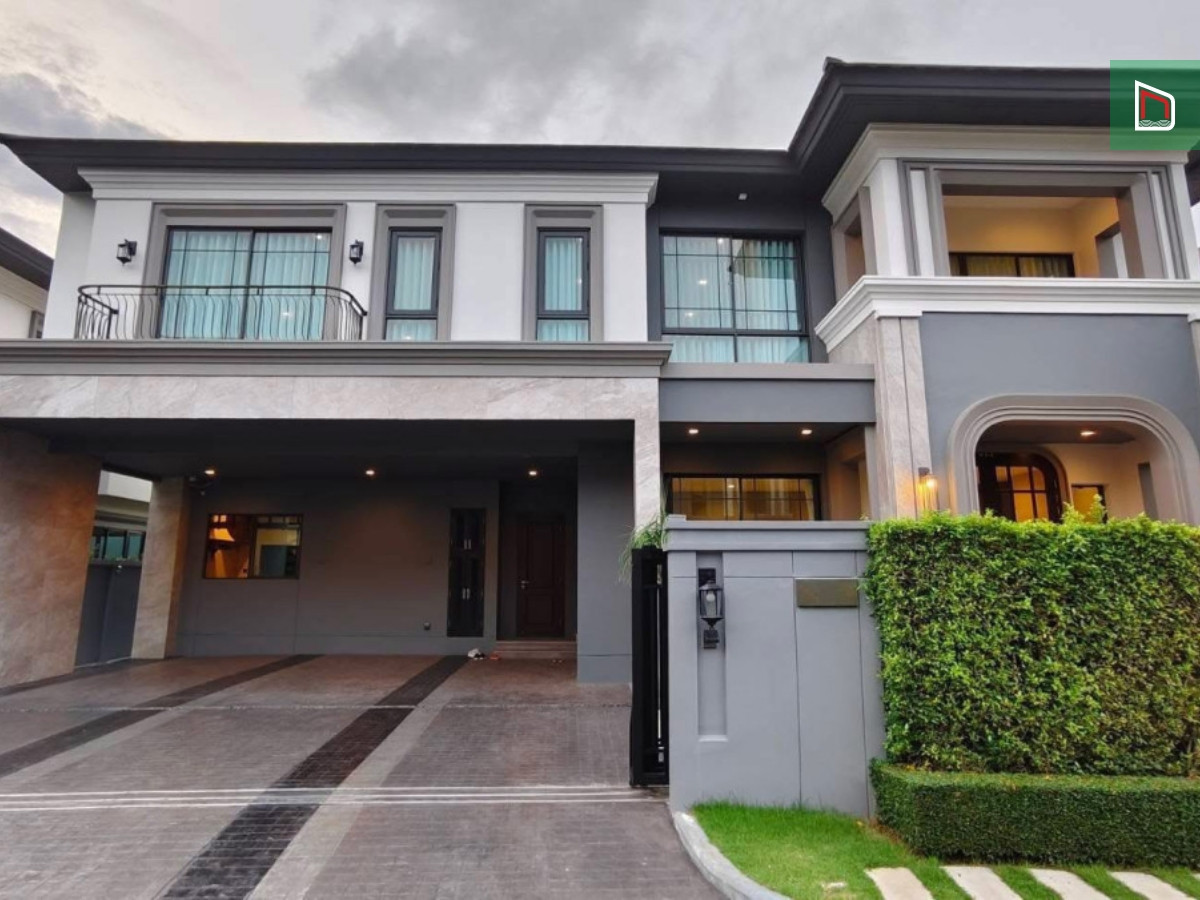 Luxury detached house Grand Bangkok Boulevard Rama 9-Krungthep Kreetha, 94 sq m, 4 bedrooms, 5 bathrooms, 37.5 million, quiet, has a swimming pool, fitness center. Near Brighton and Suvarnabhumi Airport. Luxury detached house Grand Bangkok Boulevard Rama 9-Krungthep Kreetha, 94 sq m, 4 bedrooms, 5 bathrooms, 37.5 million, quiet, has a swimming pool, fitness center. Near Brighton and Suvarnabhumi Airport.