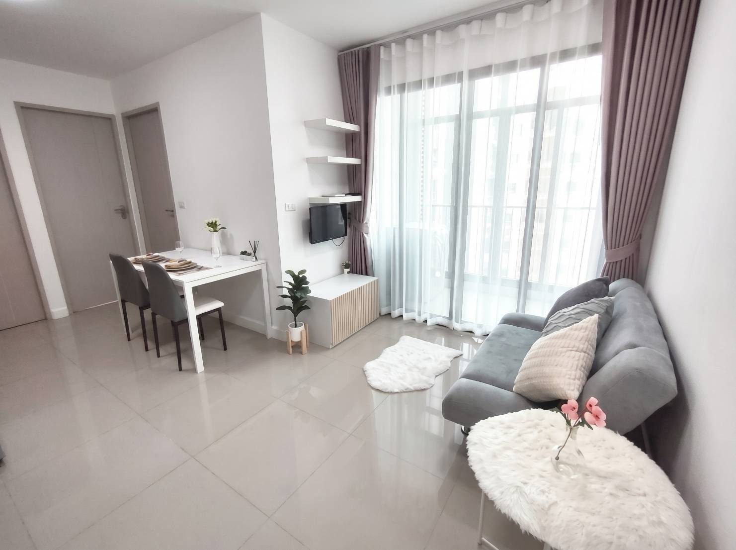 Nice corner room, private, fully furnished⭐️IDEO Blucove Sukhumvit (Ideo Blucove Sukhumvit)