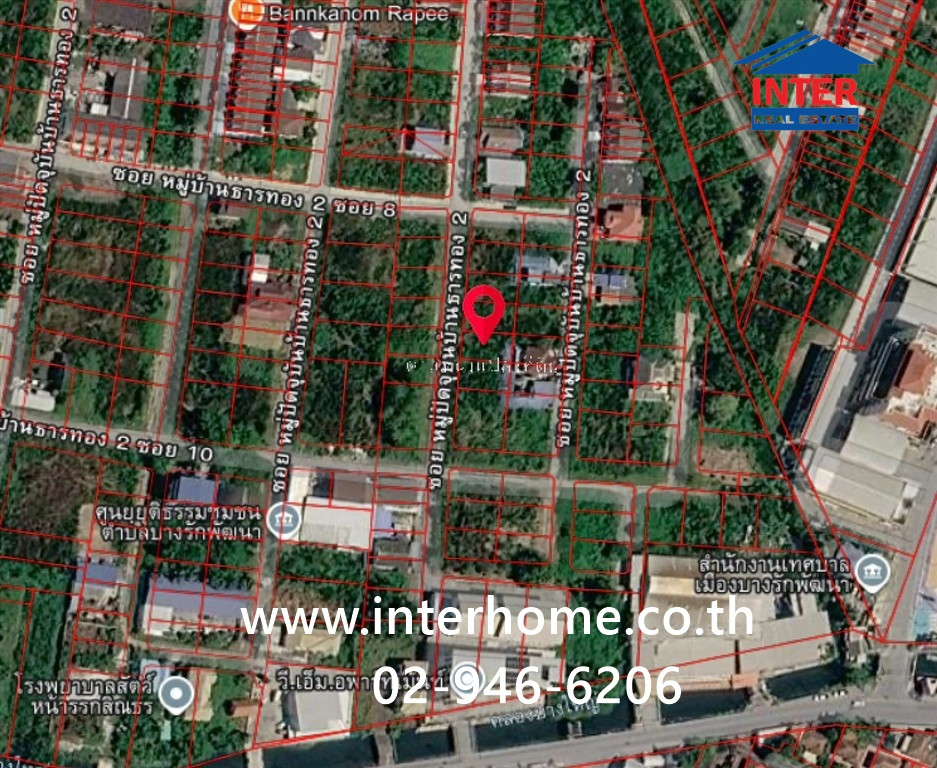 ที่ดินเปล่า 60 ตร.ว. หมู่บ้านธารทอง 2 ใกล้ตลาดธารทอง ซอยวัดลาดปลาดุก ถนนกาญจนาภิเษก บางบัวทอง นนทบุรี – รูปที่ 3