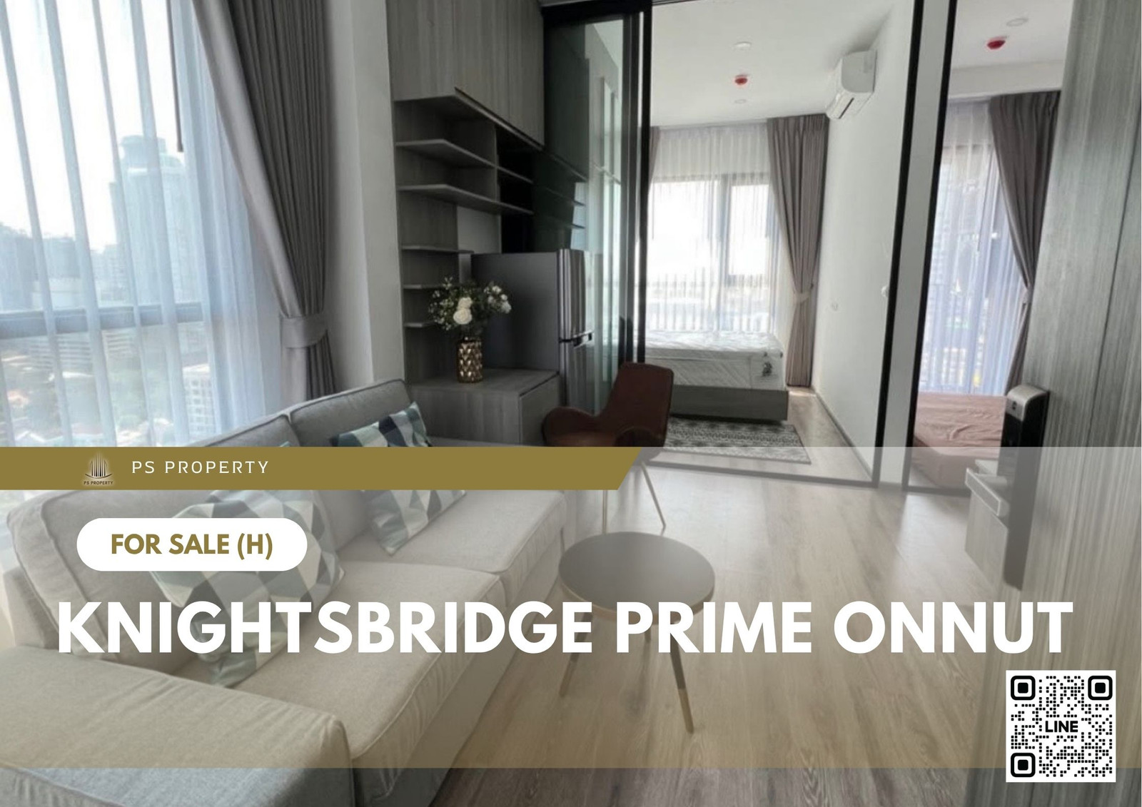 ขายด่วน 🔥 Knightsbridge Prime Onnut 🔥 ใกล้ BTS อ่อนนุช เฟอร์นิเจอร์ และ เครื่องใช้ไฟฟ้าครบ 