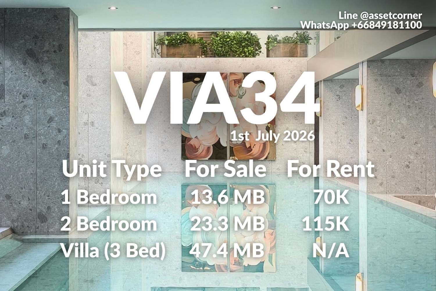1 Bed : 13.6 MB/ 2 Bed 23.3 MB Update 1st July 2026 1 Bed : 13.6 MB/ 2 Bed 23.3 MB Update 1st July 2026