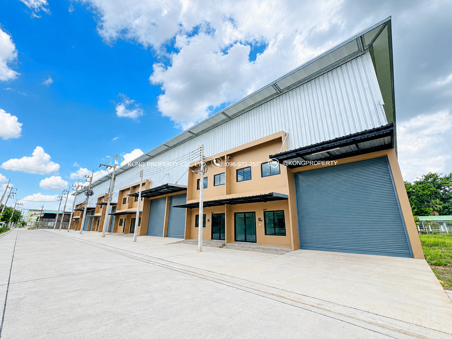 Warehouse for rent, Phetkasem, Om Noi, Krathum Baen, Samut Sakhon (newly built) 321 sq m. Warehouse for rent, Phetkasem, Om Noi, Krathum Baen, Samut Sakhon (newly built) 321 sq m.