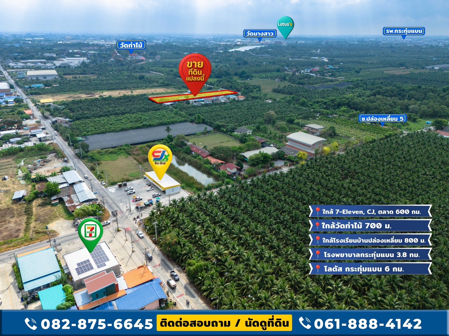 🌿 ขายด่วน! ที่ดินใกล้วัดท่าไม้ ซื้อยก 3 ไร่ แถมฟรีบ้านน๊อกดาวน์ – รูปที่ 2