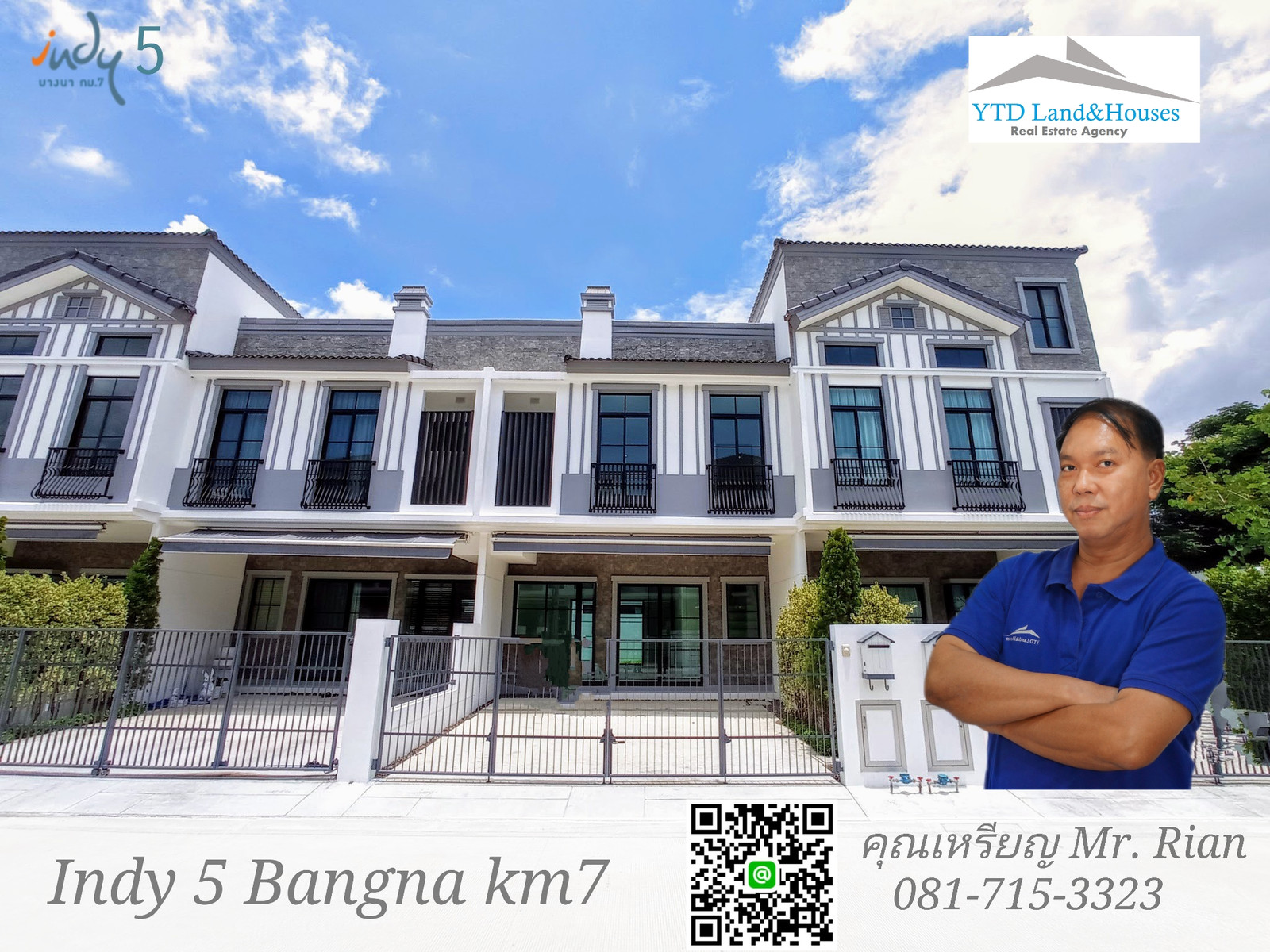 For rent, 2-storey townhome, near Mega Bangna, the best location in the area, Indy 5 Bangna Km.7, the front of the house faces north, providing coolness all day long. Beautiful house ready to live in, Listing No: YT12-2045 For rent, 2-storey townhome, near Mega Bangna, the best location in the area, Indy 5 Bangna Km.7, the front of the house faces north, providing coolness all day long. Beautiful house ready to live in, Listing No: YT12-2045