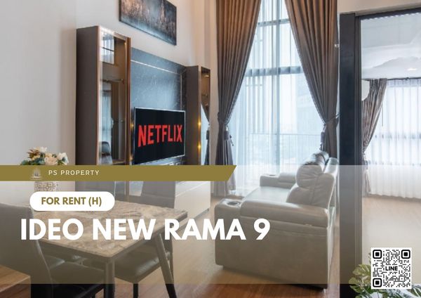 For Rent 🔥 IDEO New Rama 9 🔥 Fully furnished and equipped with appliances; near The Mall Ramkhamhaeng.