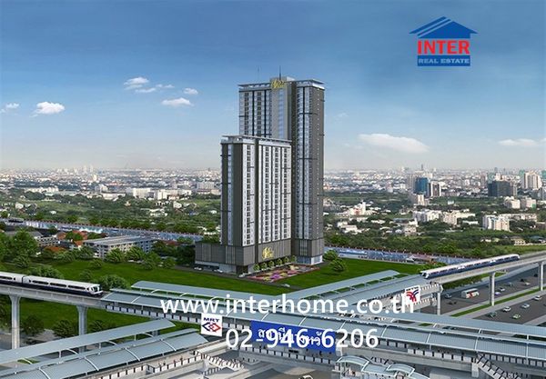 Condominium 35.81 sq m. The President Sathorn-Ratchaphruek Phase 3, near BTS and MRT Bang Wa, Phetkasem Road, Ratchaphruek Road, Phasi Charoen District, Bangkok.