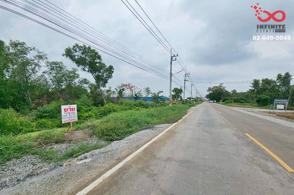 ขายที่ดินติดถนน 1-2-45 ไร่ สุวินทวงศ์ ใกล้ตลาดฉิน คลองหลวงแพ่ง ฉะเชิงเทรา