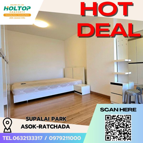 #E1078💕070769Condo for Rent – Supalai Park Asoke–Ratchada