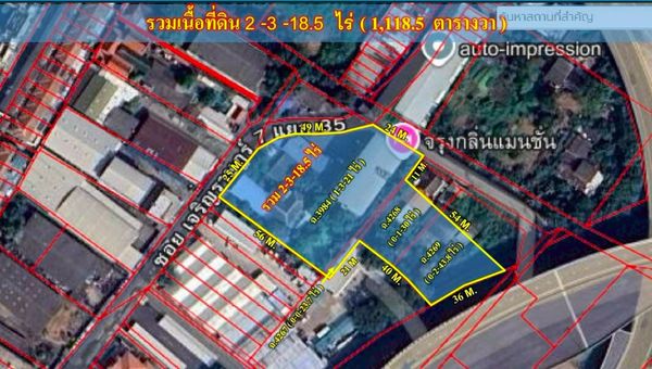 LTH15903OP - Prime Development Land for Sale Rama 3 | 1,118.5 sq.w. | 380.29 MB | Near BRT Wat Dan