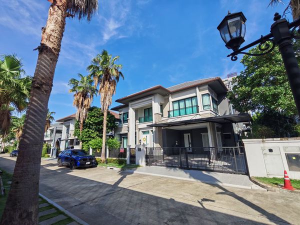 ปล่อยเช่าบ้านเดี่ยวหลังใหญ่ (80 ตร.ว. 4 ห้องนอน มีห้องล่าง) เฟอร์ครบ จอดรถได้ 7 คัน ติดตลาดกัลปพฤกษ์
