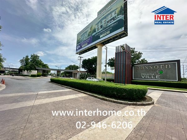 2-story detached house, 75 sq m, Passorn Prestige Village, Pinklao-Phetkasem. Near the Chao Ko coconut milk factory Phutthamonthon Sai 4 Road Borommaratchachonnani Road, Phetkasem Road, Phutthasakhon Road, Sam Phran, Nakhon Pathom