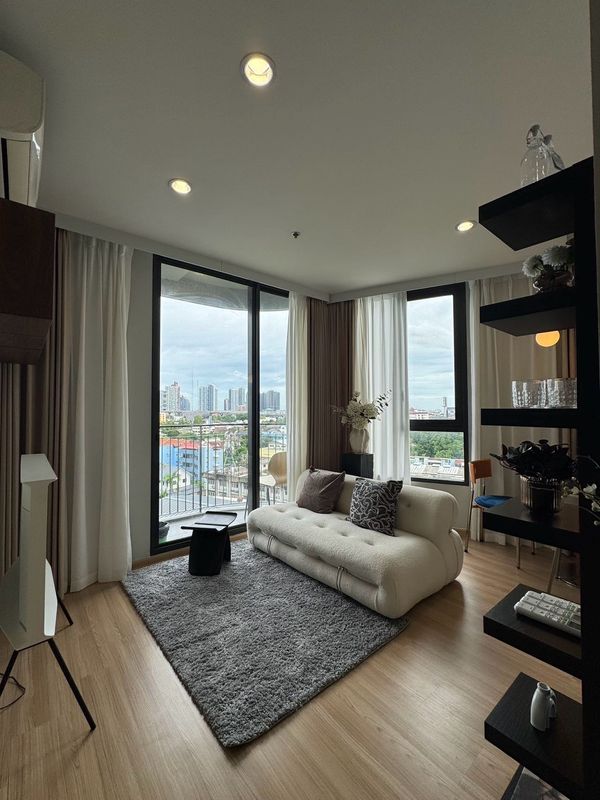 🔥For Rent Now🔥 Skyrise Avenue Sukhumvit 64, large 45 sq.m. 2-bedroom unit with beautiful view, ready to move in.