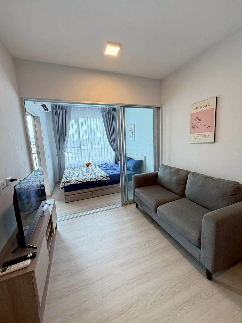 Condo for rent, Plum Condo Sukhumvit 62, area 30 square meters, 4th floor, ready to move in, near BTS Bang Chak, Bang Chak Subdistrict, Phra Khanong District, Bangkok.