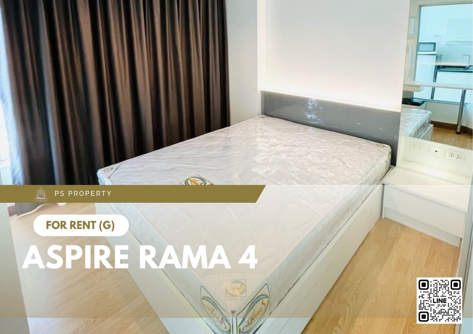 For Rent 🔥 Aspire Rama 4 🔥 Fully furnished and equipped with appliances; near BTS Phra Khanong.