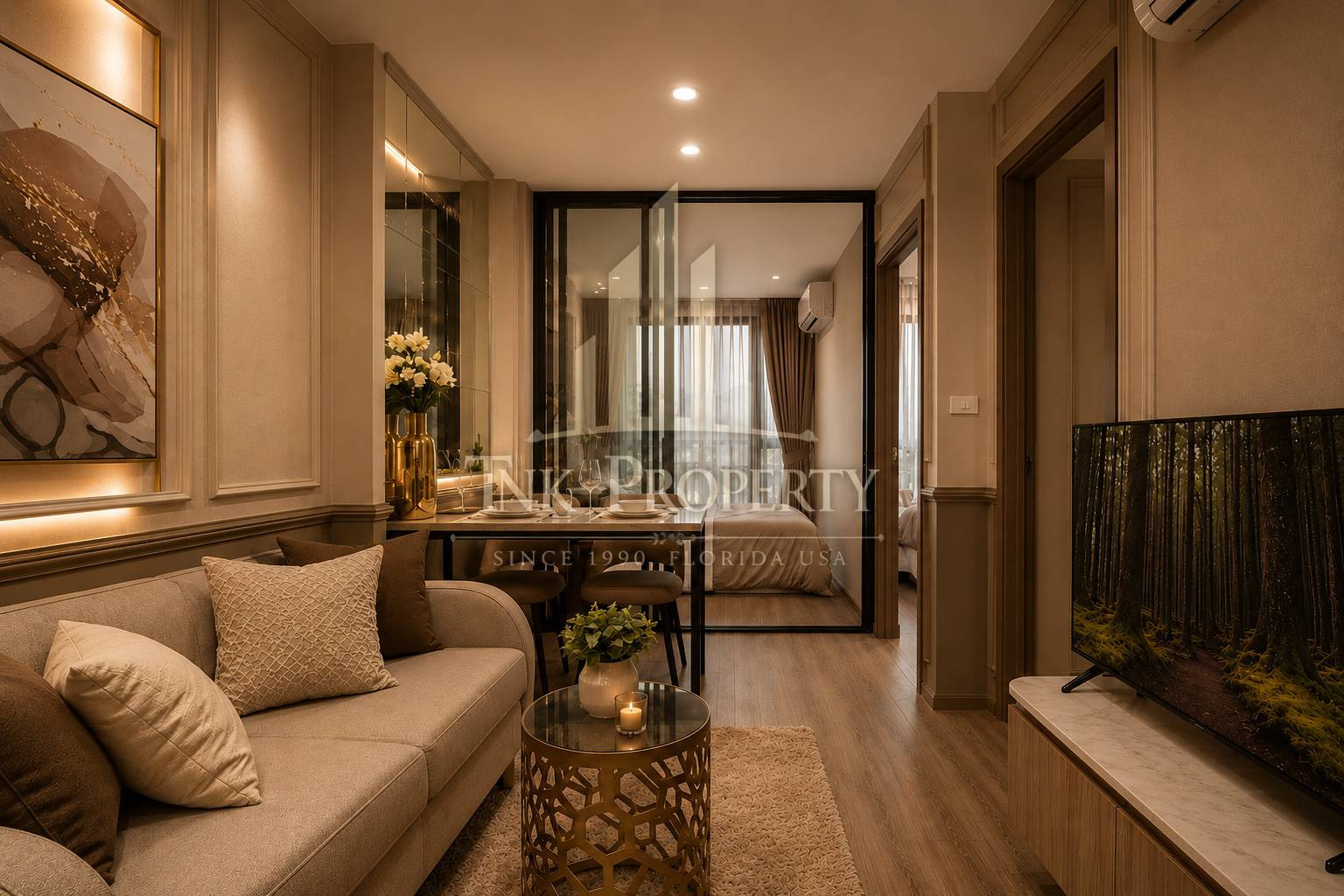 Oneder Kaset Condo ห้องมุม 2 ห้องนอน วิวตึกใบหยกสกาย วิวไม่บล็อก พร้อมอยู่ ใกล้ ม.เกษตร – รูปที่ 4