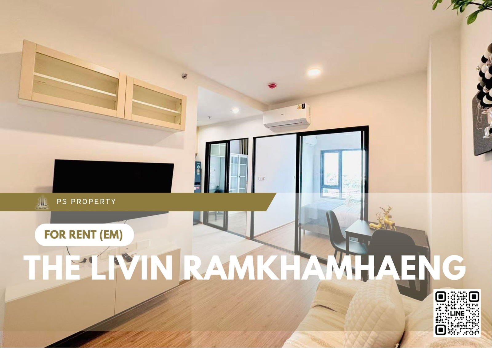 For Rent 🔥 The Livin Ramkhamhaeng 🔥 Fully furnished and equipped with appliances; near MRT Lam Sali. For Rent 🔥 The Livin Ramkhamhaeng 🔥 Fully furnished and equipped with appliances; near MRT Lam Sali.