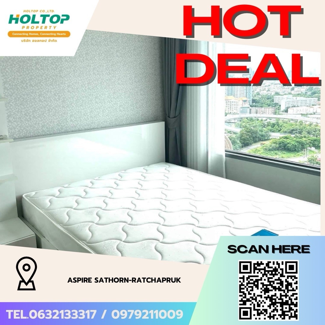 #Z5997💥080769 🔥Condo for rent ASPIRE SATHORN-RATCHAPRUK