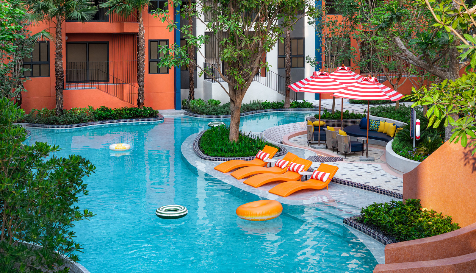 ✅ขาย กาบานาส หัวหิน CABANAS HUAHIN พักผ่อนไปกับส่วนกลางขนาดใหญ่ของโครงการ แรงบันดาลใจจากเมืองลิสบอนที่เต็มไปด้วยสีสัน – รูปที่ 3