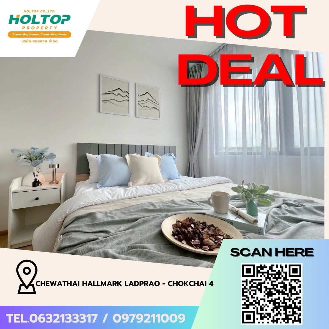 #Z5992💥080769 🔥Condo for rent Chewathai Hallmark Ladprao - Chokchai 4