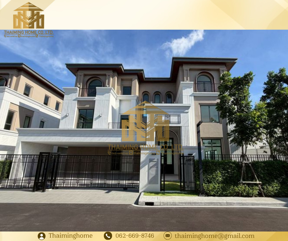 Ultra Luxury mansion for sale, 100% new, single unit of small plot project, Bang Phli, Samut Prakan (TH07-2926) Ultra Luxury mansion for sale, 100% new, single unit of small plot project, Bang Phli, Samut Prakan (TH07-2926)