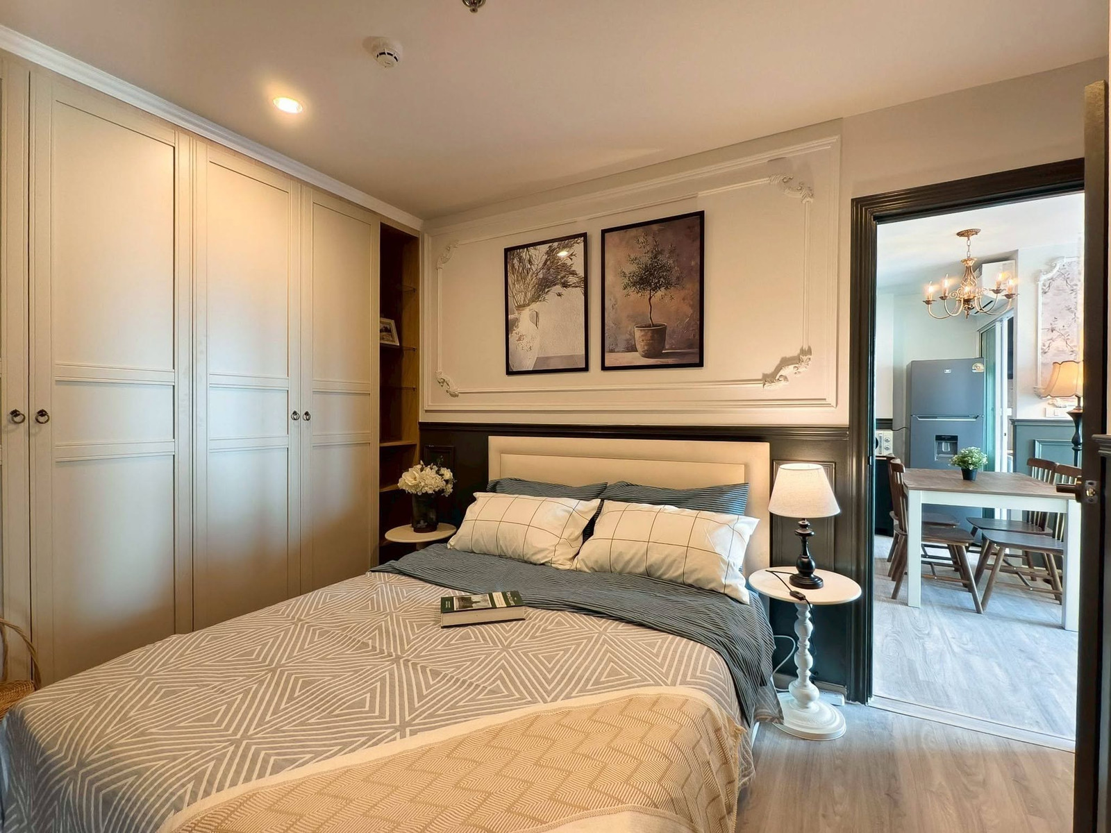 Condo for rent, 2 bedrooms, 2 bathrooms, 2 parking spaces, only 25K, very beautifully decorated, new room, river view, near BTS Bangna 400 m. Regent Home Bangna