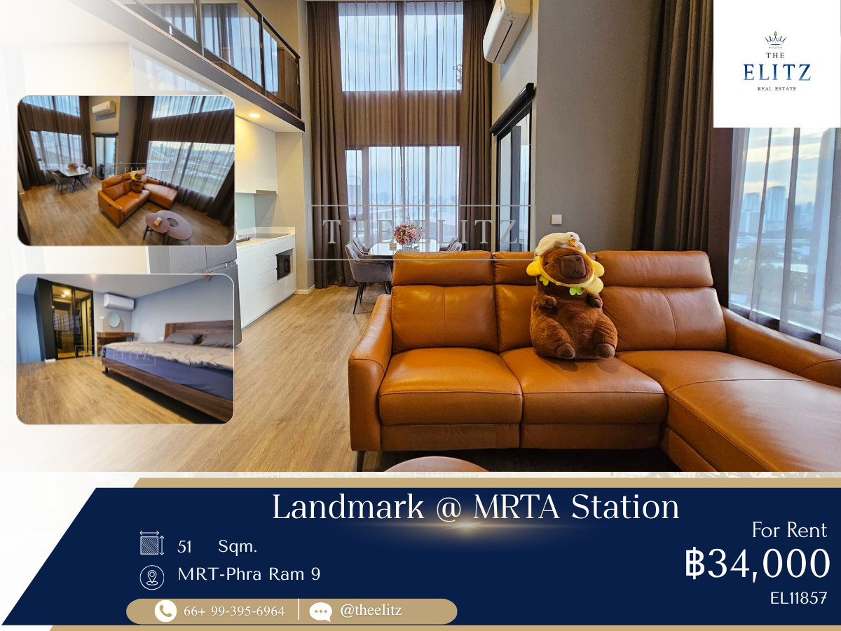 ✨ Sleek Brand-New Duplex Suite with Dramatic Double-Height Ceilings in Prime Rama 9 ✨ ✨ Sleek Brand-New Duplex Suite with Dramatic Double-Height Ceilings in Prime Rama 9 ✨