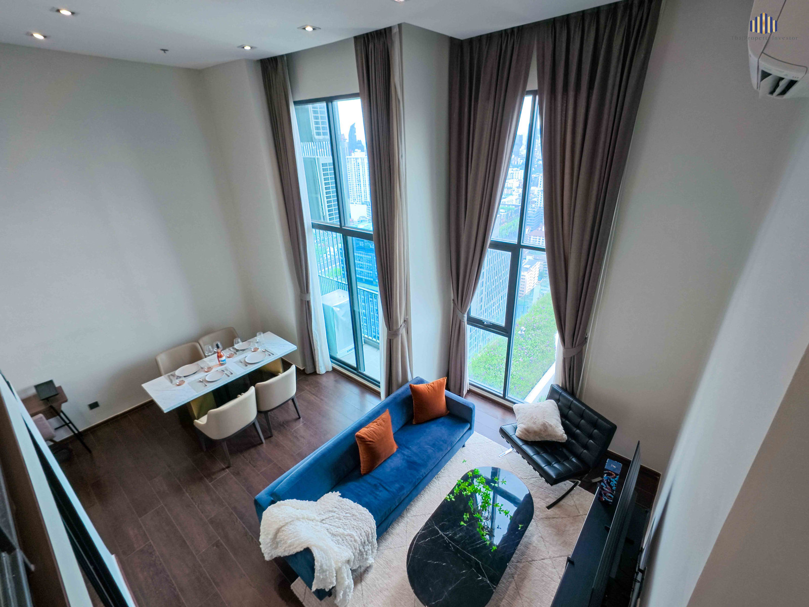 วิวสวน+เมือง Exclusive ห้องเดียวในโครงการ!! ขายคอนโด ซี เอกมัย (C Ekkamai) Loft Studio ห้องมุม เพดานสูง 4.5 เมตร 2 ห้องนอน 68 ตร.ม. ตกแต่งครบ ปล่อยเช่าได้ตลอด!! – รูปที่ 4