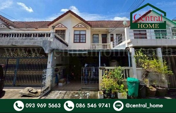ทาวน์เฮ้าส์ 2 ชั้น 21.2 ตร.วา ซอยวิภาวดีรังสิต 37 แยก 2 บ้านตามสภาพ ทำเลดี ราคาถูก